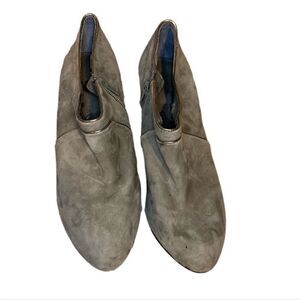 ANTONIO MELANI Size 8.5 Grey Suede Heel‎ Booties